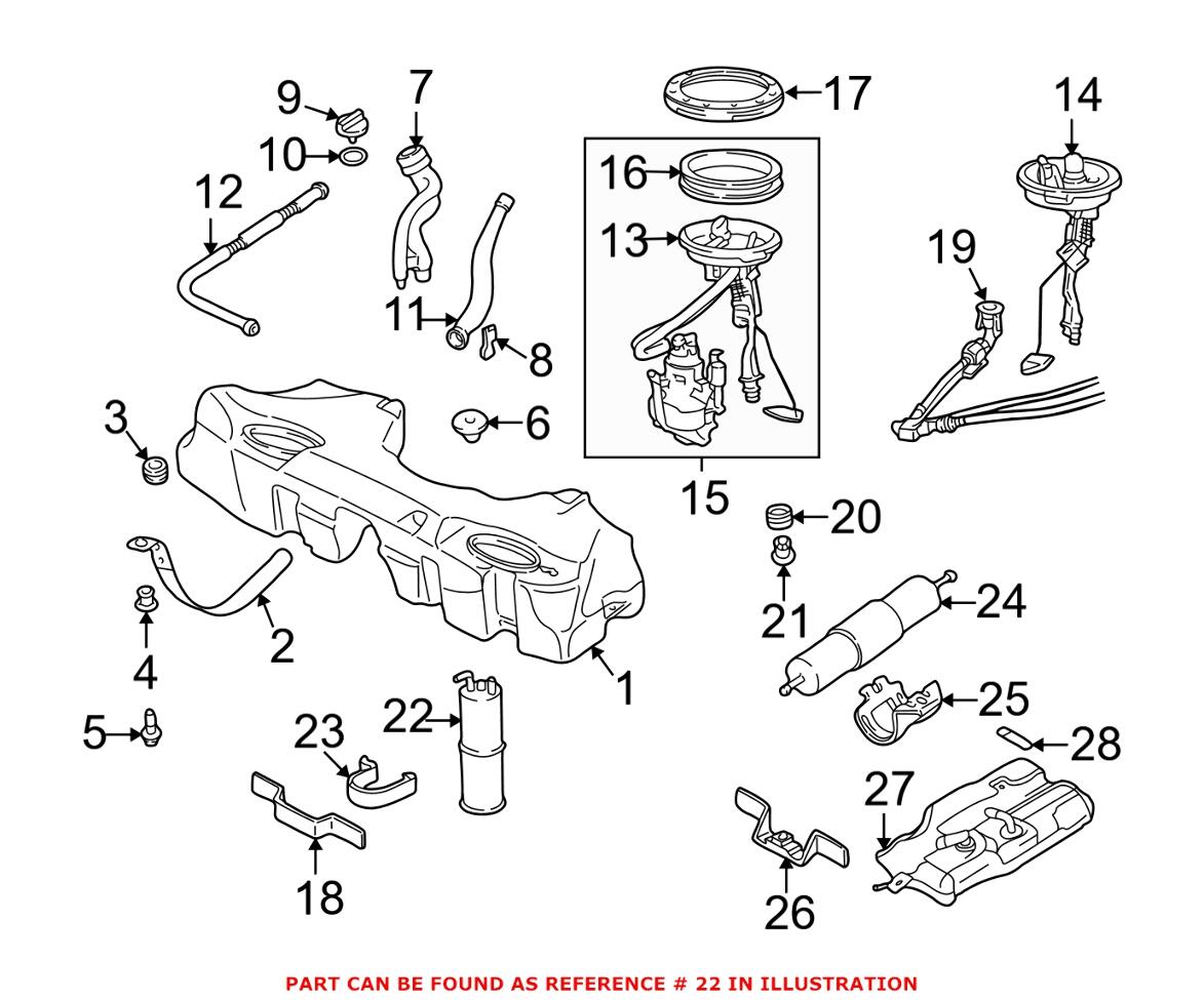 BMW Vapor Canister 16136757556